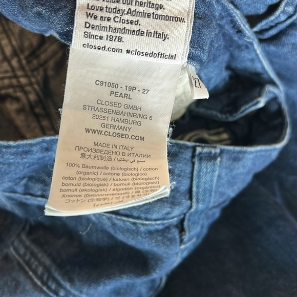 CLOSED Pearl Jeans 27 High Rise Tapered Barrel Leg - Picture 7 of 11